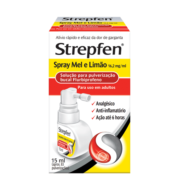 Strepfen Spray Mel e Limão